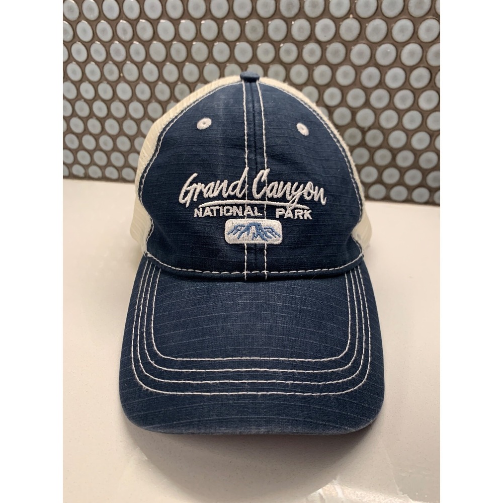 Grand Canyon‎ Hat Cap National Park Mesh Trucker  Snap Back Blue Adult Ripstop